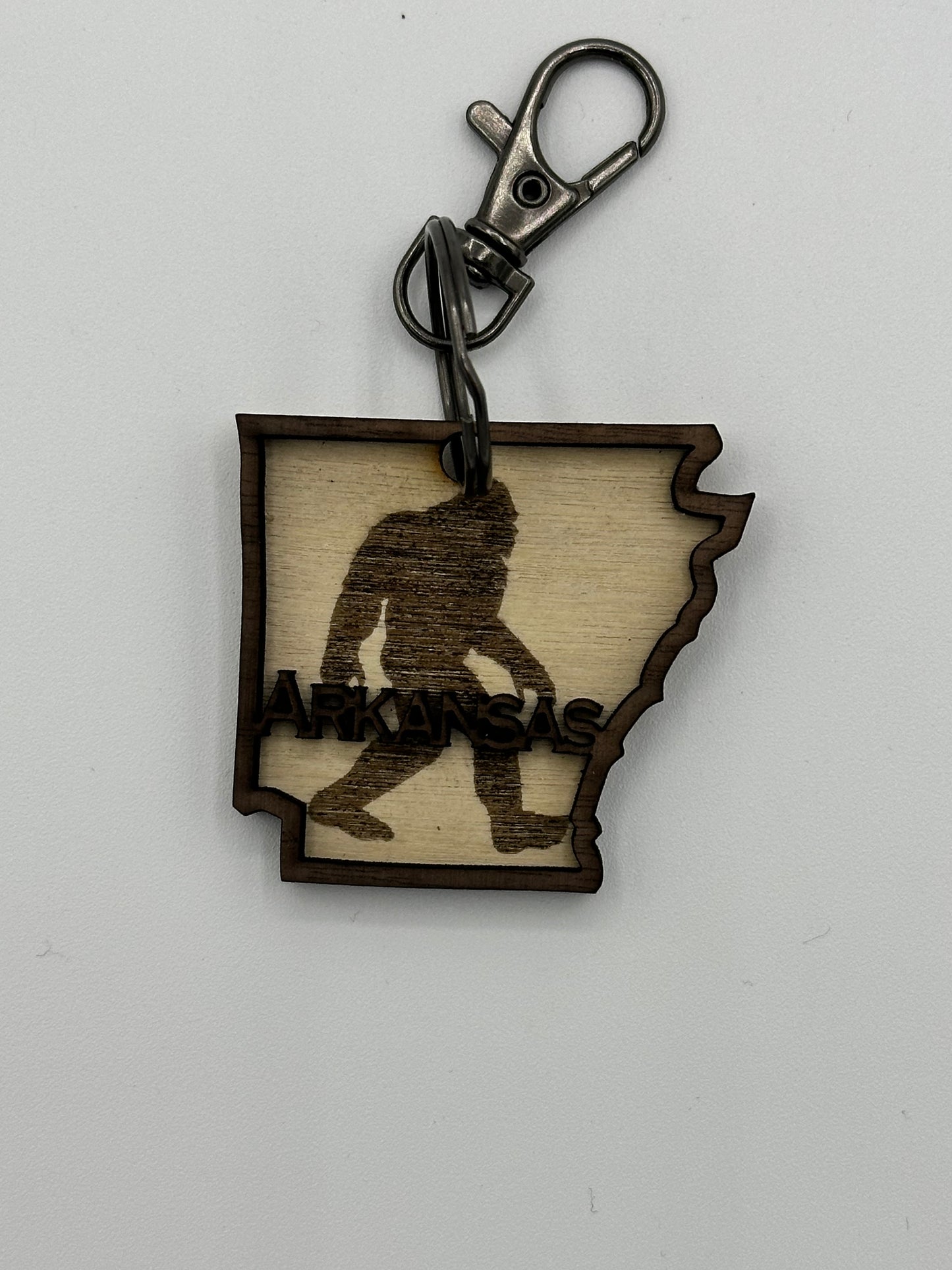 Bigfoot Wooden Keychains