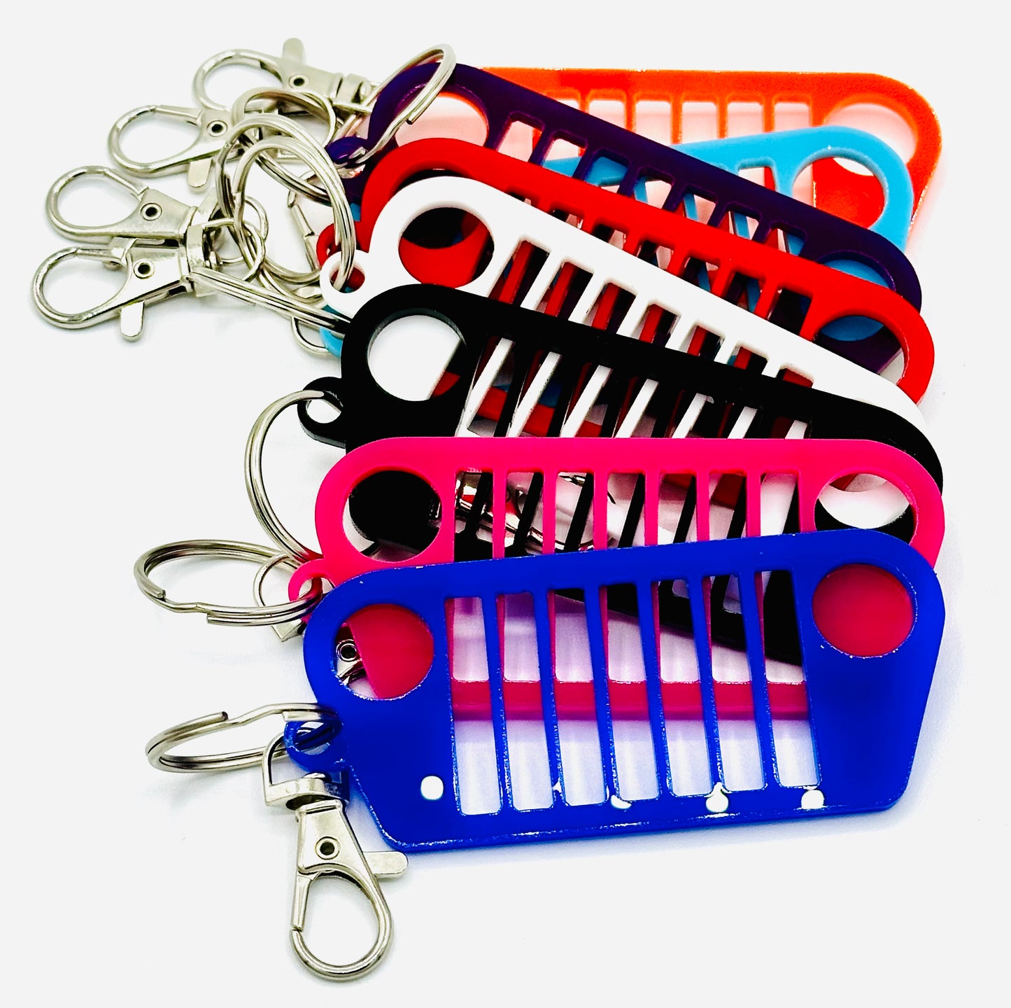 Offroad Jeep TJ Grill Keychain