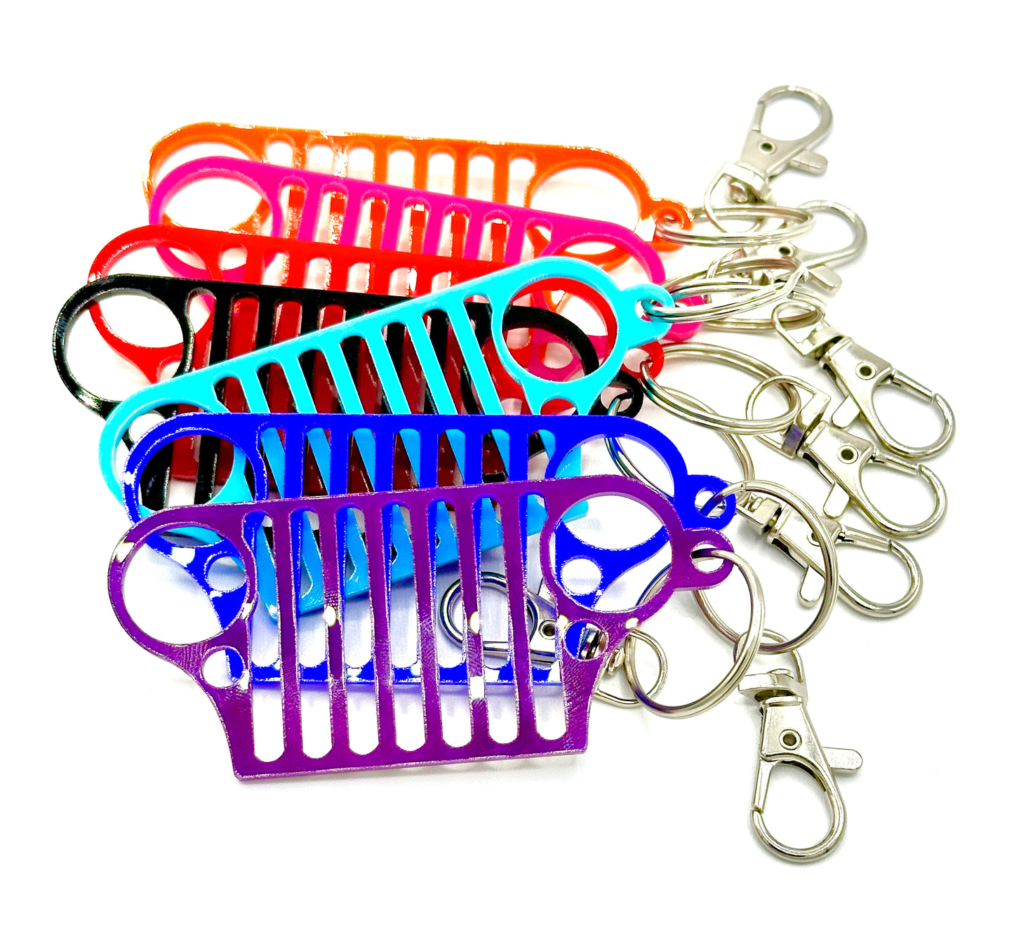 Offroad Jeep CJ Grill Keychain